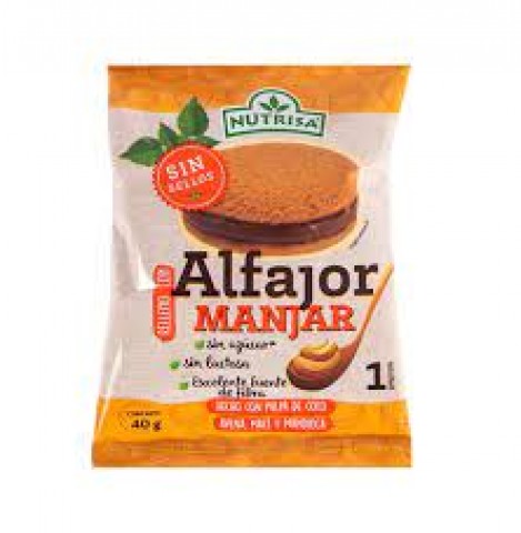 Nutrisa alfajor manjar 40 gr